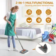 Wall Cleaner Mop with Long Handle Wet and Dry Cleaning Baseboard Cleaner leami