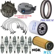 Tune Up Kit Filter Cap Wire Spark Plugs For PONTIAC GRAND PRIX V8 4.9L 1977