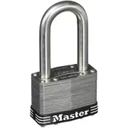 MASTER LOCK CO 15SSKADLJHC 2.5" Stainless Steel Long Shackle Laminated Padlock