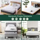 Zinus Mattress Queen Double King Single Bed Memory Foam Pocket Spring Hybrid