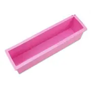 2Pcs Silicone Loaf Bread Cake Mold Soap Making Mould Biscuit Baking Tool With Wooden Box
