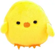[Generic] Women Cute Animals Soft Plush Purse Earphone Cord Storage Bag Hand Bag Coin Bag Mini Wallet (Yellow, 12 * 12 * 3CM)