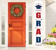 Graduation Banner 'Congrats Grad' Porch Sign Banner