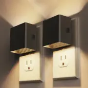 Adjustable LED Night Lights 3000K with Dusk to Dawn Sensor - 2 Pack