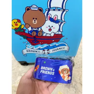 行李箱 全新 中信 熊大 LINE Friends 24吋行李箱 附行李束帶