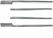 4Pcs Silver Chrome Door Side Body Molding Trim Strip Kit Compatible for Range Rover L405 2013-2021