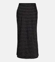 [Polo Ralph Lauren] Polo Ralph Lauren Polka-dot slip skirt AU 16 black