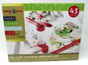 NoRdic Ware 43 pc Deluxe Christmas Baking Kit Cookie Cutter Spritz Press NEW