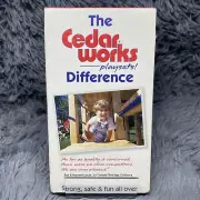 The Cedar Works Playsets Difference VHS Tape Cedarworks Engineering Kids Show
