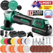 Cordless Car Polisher Buffer Mini 1" 3" Detailing Polishing Machine Kit DA & RO