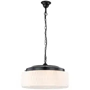 Art Deco Lighting Black Collingwood Chain Pendants Retro Period Lights