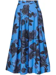 [Erdem] Volume Hem Pleat Detail Skirt