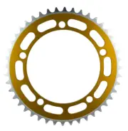 ProBMX Chainring #1 - 130BCD - 44 Teeth - 3/32" - DC Gold -Old School BMX Style