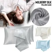 2x Mulberry Silk Standard Pillow Case Slip Protector Genuine 25 Momme Pillowcase