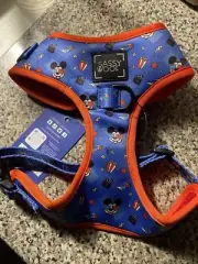 Sassy Woof Dog Harness Size Med Disney Mickey Mouse Blue
