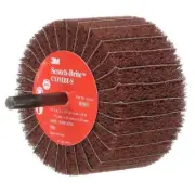 Scotch-Brite Combi-S Wheel 80801, 3 in x 1-3/4 in 1/4 in Shank 80 X-weight