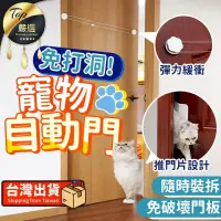 在飛比找PChome24h購物優惠-【自由進出免打孔】寵物自動門 寵物門 貓門 狗門 活動門 寵