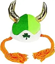 St. Patricks Day Hat - Shamrock Irish Braid Hats | Cute Festive Headgear, Soft Medieval Costumes for Cosplay, Gathering