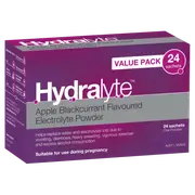 Hydralyte Electrolyte Powder Apple Blackcurrant 24 X 4.9g Sachets