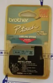Brother 1/2" (12mm) Black Type on Blue P-Touch Tape for M-531 M Tape