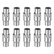 Leather Cord End Clasp, 10Pcs 4mm Hole Leather Clasps Jewelry Making, Silver