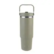 OASIS STAINLESS STEEL VOYAGER TUMBLER WITH HANDLE 900ml Drink Cup OLIVE GREEN