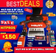 HILTI SID & SF 2H-A DRILL/DRIVER 12 VOLTS COMBO, NEWEST MODEL, LIGHT, FAST SHIP