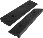 Homoyoyo Truck Ramp 2pcs Plastic Riser for Wheelchair Suitable for Threshold Heights Comfortable and Safe