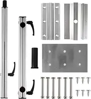 MeiKeL RV Trailer Parts Aluminum Alloy Movable Rotatable and Height Adjustable Camper Caravan Table Leg (Color : Six Hole Table Leg)