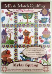 Mix & Match Quilting by Anity Goodwin - Mylar Spring CD - New!