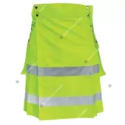 Handmade Reflector Firefighter Utility Kilt for Men | Heavy Cotton Construction