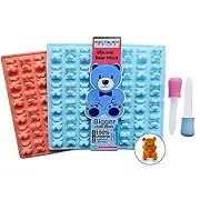 LARGER Bears Silicone Gummy Bear Mold 2 Pack - BPA Free, LFGB/FDA Approved, Uniq