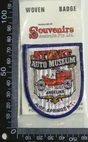 VINTAGE STUART AUTO MUSEUM NT EMBROIDERED SOUVENIR PATCH WOVEN SEW CLOTH BADGE