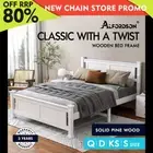 ALFORDSON Bed Frame Queen Double King Single Size Wooden Mattress Base Arne