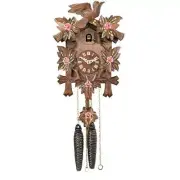 River City Cuckoo 11-09P One Day Hand-Carved Cuckoo Clock with Hand-Painted F...