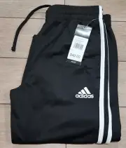 NWT Adidas Joggers Boys Large 14-16 Black Lifestyle Athletic Pant Three Stripes