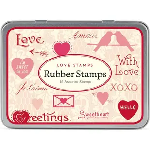美國Cavallini《Rubber Stamps 印章組 & Xmas紙膠帶》