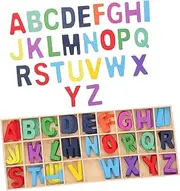 NAMOARLY Letter Board 1 Set Wooden Alphabet Blocks Educational Toys Boys and Girls Toys Classroom Decor Sensory Play