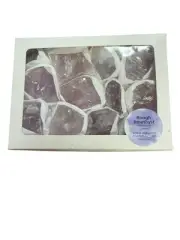 12 Rough Amethyst Stones - Wrapped/Boxed
