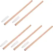 5Pcs Water Resistant Eyebrow Pencil Durable Wooden Design Smudgeproof Skin Friendly Formula for Office Swimming Outdoor Events