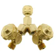 Gentec Fuel Y Connector With On-Off Valve Standard “B” 9/16” Connections