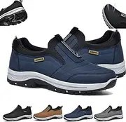 [YOHFRFGX] Daladder Walking Orthopedic Shoes, 2024 New Walking Shoes, Men's Comfortable Waterproof Breathable Orthopedic Hiking Shoes, Blue, 40