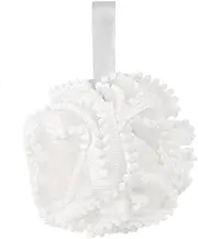 Shower Bath Sponge, 50g Soft Shower Loofahs Balls for Body Wash Scrubber Cleaning Loofah Bathroom Accessories, 1Pack (White)