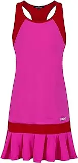 [Bace] Girls Pink & Red Tennis Dress Pleated Tennis Dress, Junior Tennis Dress, Girls Golf Dress, Kids Golf Clothing, Glrls Sportswear, Girls Netball Dress