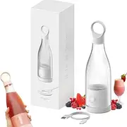 Portable Smoothie Blender, Portable Smoothie Blender on The Go, Fresh Juice Bottle Portable, Personal Travel Blender Portable Rechargeable, Fresh Juice Mini Fast Portable Blender (B-Type-C charge)