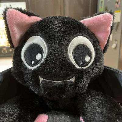 Halloween Bat Plush Pink Blanket Sleepover Spooky 2 in One Gift For All Ages