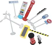 SUPVOX 1 Set Miniature Traffic Sign Models for Traffic Indicator Game Lightweight Road Signs for Learning Fun Sand Table Simulation for Bright Colors for Engaging Play