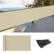 3ft Tall Privacy Balcony Deck Fence Screen Garden Yard Patio Fabric Shade Cover