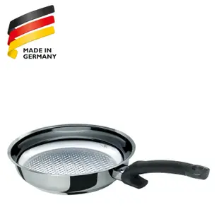 德國 Fissler 菲仕樂 Steelux Comfort 24cm  黑柄 不鏽鋼 頂級 酥脆鍋 不沾鍋 缺貨