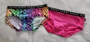 Bonds WTDTS 56K Ladies Hipster Boyleg Brief 2 Pack Print Plain Size 16 New